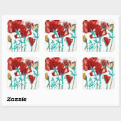 Sticker Carré Expression de flux II (Feuille)