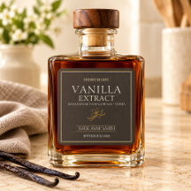 Extrait de vanille personnalisé fait maison Brun