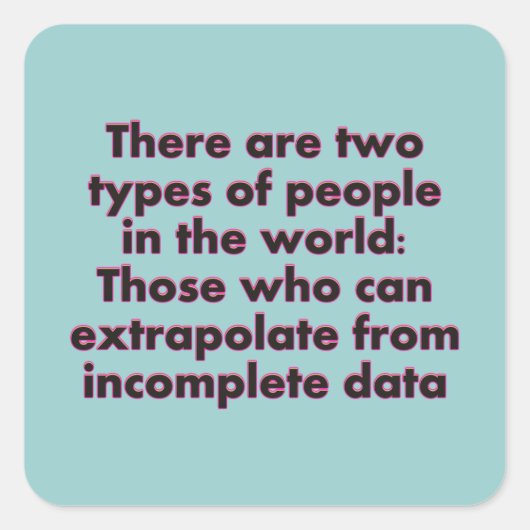 Sticker Carré Extrapoler... (Devant)