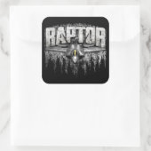 STICKER CARRÉ F-22 RAPTEUR (Sac)