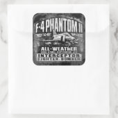 Sticker Carré F-4 Phantom II (Sac)
