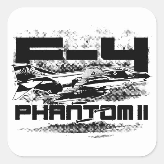 Sticker Carré F-4 Phantom II (Devant)