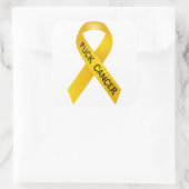 Sticker Carré F Cancer Ribbon (Sac)
