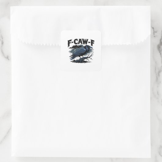 Sticker Carré F-Caw-F Classic Creative Casual (Sac)
