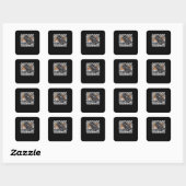 Sticker Carré F-Caw-F Classique Cool (Feuille)