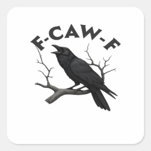Sticker Carré F Caw F Créatif Essentiel Esthétique
