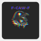 Sticker Carré F-Caw-F Halloween Music Party Essential (Devant)
