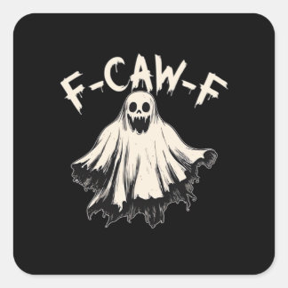 Sticker Carré F Caw F Raven Retro Classic Style