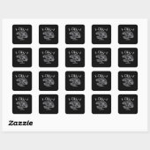 Sticker Carré F-Caw-F Style Vintage (Feuille)