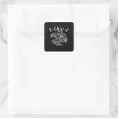Sticker Carré F-Caw-F Style Vintage (Sac)
