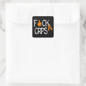 STICKER CARRÉ F#CK CRPS (Sac)