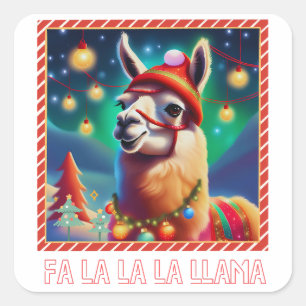Sticker Carré Fa La La La Lama