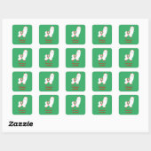 Sticker Carré Fa La Llama (Feuille)