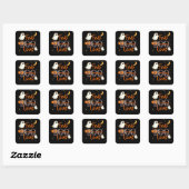 Sticker Carré Fab bol lous - Halloween (Feuille)