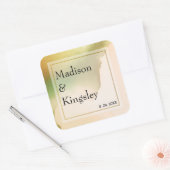 Sticker Carré Fab Chartreuse Mariage Extraordinaire Abstrait (Enveloppe)