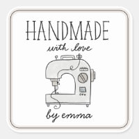 Fabriqué à la main avec machine à coudre d'amour