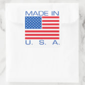Sticker Carré Fabriqué aux États-Unis (Sac)