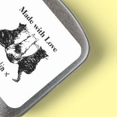 Sticker Carré Fabriqué avec des chats adorables