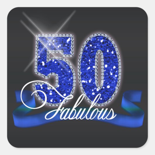 Sticker Carré Fabuleux Cinquante Étincelle ID191 (Devant)