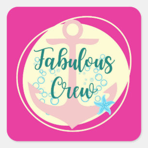 Sticker Carré Fabulous Crew