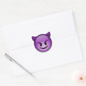 Sticker Carré Face de Naughty Emoji (Enveloppe)
