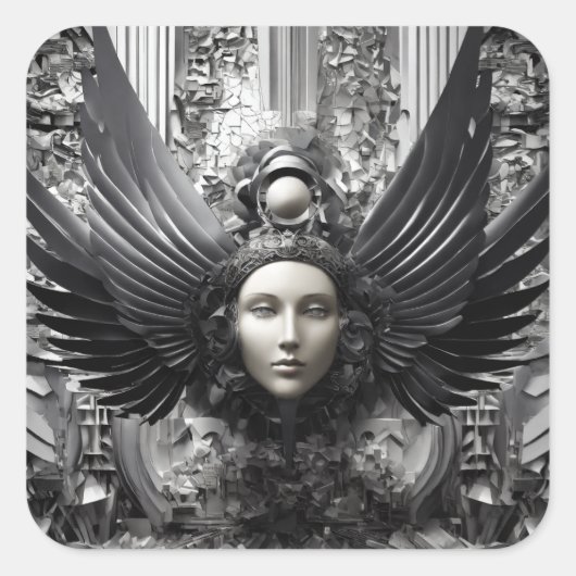 Sticker Carré Face droite (Devant)