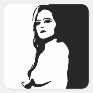 Sticker Carré Face latérale