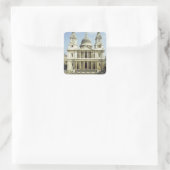 Sticker Carré Face ouest de la cathédrale Saint-Paul, dessinée p (Sac)