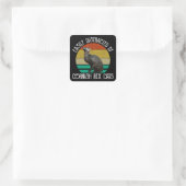 Sticker Carré Facilement Distrait Par Les Chats Cornish Rex (Sac)