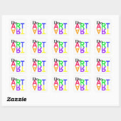 STICKER CARRÉ FAIRE "ART" (Feuille)
