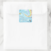 Sticker Carré Faire de la musique, art numérique (Sac)