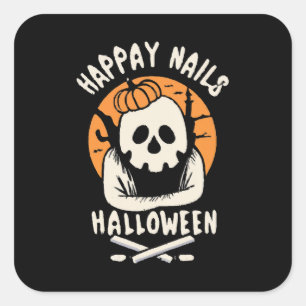 Sticker Carré Faire des ongles Bootiful Halloween