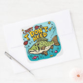 Sticker Carré Faire place à la simplicité et au contentement (Enveloppe)