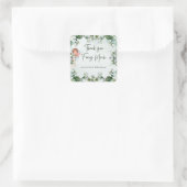 Sticker Carré Fairy First Enchanted 1er Merci Fairy Beaucoup (Sac)