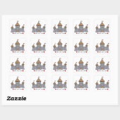 Sticker Carré Fairytale Castle Sketch (Feuille)