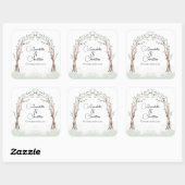 Sticker Carré Fairytale Entrée du Mariage forestier (Feuille)