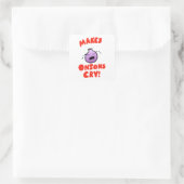 Sticker Carré Fais Pleurer Les Oignons ! (Sac)
