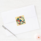 Sticker Carré faisan doré (Enveloppe)