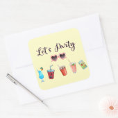 Sticker Carré Faisons la fête Summer Soiree (Enveloppe)