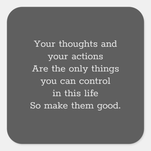 Sticker Carré Faites-les bien (Devant)