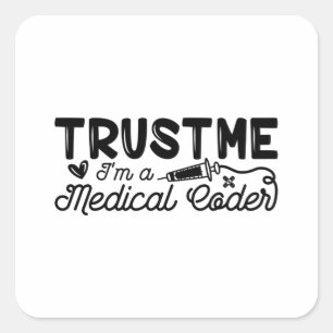 Sticker Carré Faites-moi confiance Je suis un programmeur ICD Co