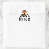 Sticker Carré Faites une randonnée (Sac)