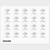 Sticker Carré Faites votre logo (Feuille)