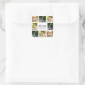 Sticker Carré Faites votre propre collage photo et texte (Sac)