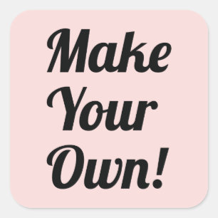 Sticker Carré Faites votre propre impression faite sur commande
