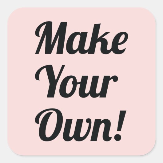 Sticker Carré Faites votre propre impression personnalisée (Devant)