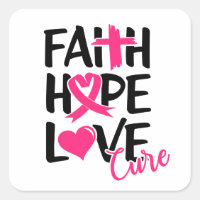 Faith Hope Love T-Shirt Porte - clé Button Argent 