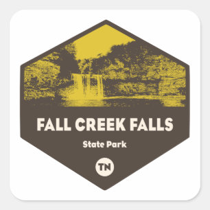 Sticker Carré Fall Creek Falls State Park, Tennessee