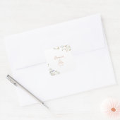 Sticker Carré Fall Garden Wildflower Wedding Envelope Seals (Enveloppe)