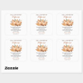 Sticker Carré Fall Stovetop Potpourri Recipe Pumpkin (Feuille)